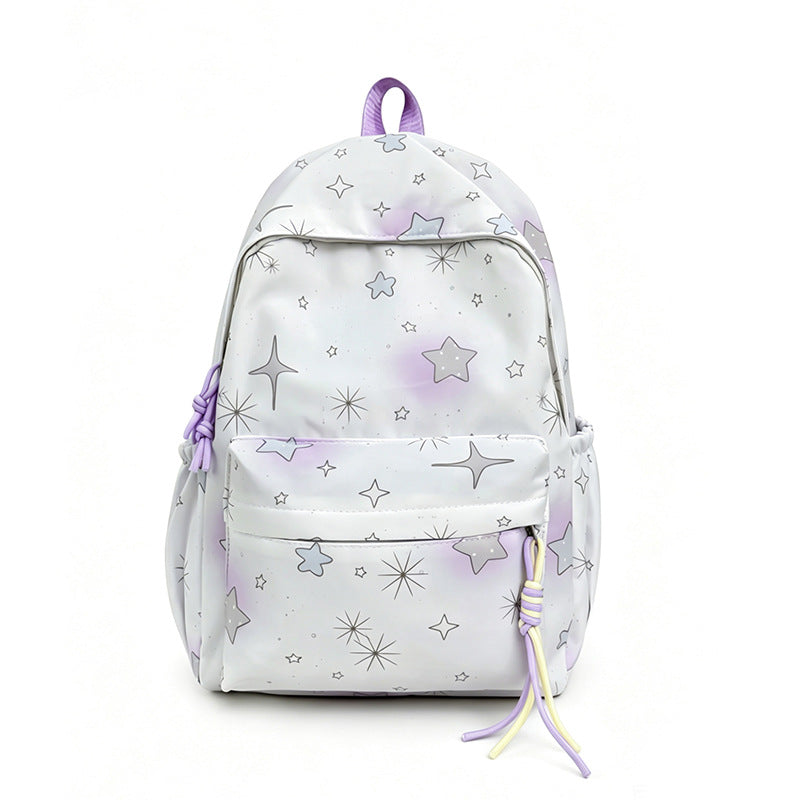 Starry Print Backpack Kalsten