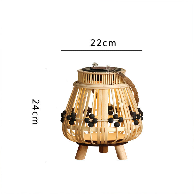 Decorative light source with natural rattan Kalsten