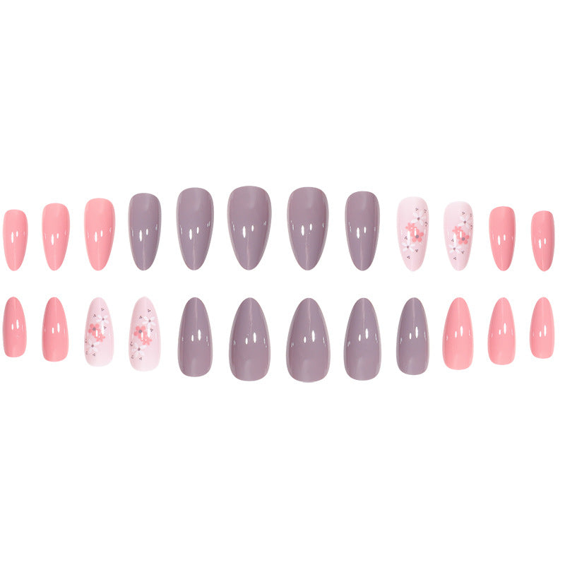 Floral Design Stiletto Nail Set Kalsten