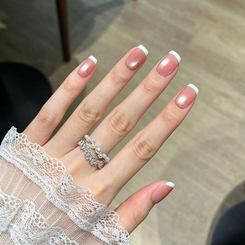 French Manicure Press-On Nails Kalsten