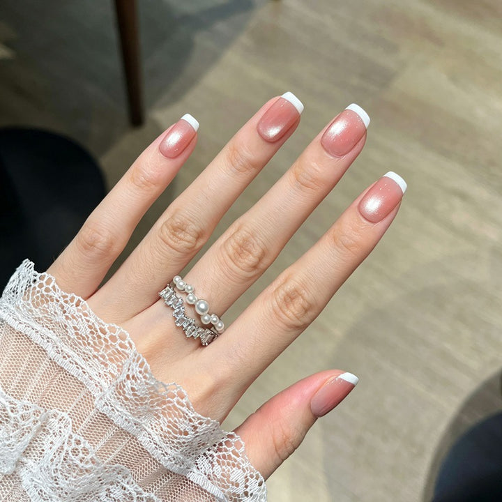 French Manicure Press-On Nails Kalsten