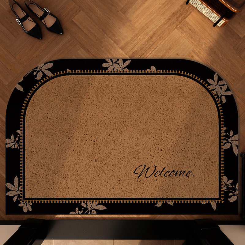 Artistic Floral Welcome Mat