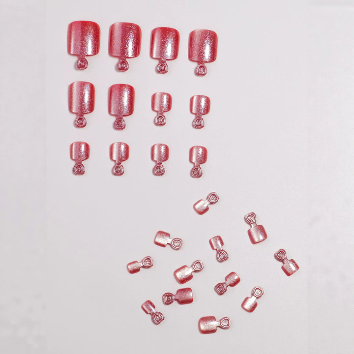 Decorative Glitter Press-On Nail Set Kalsten