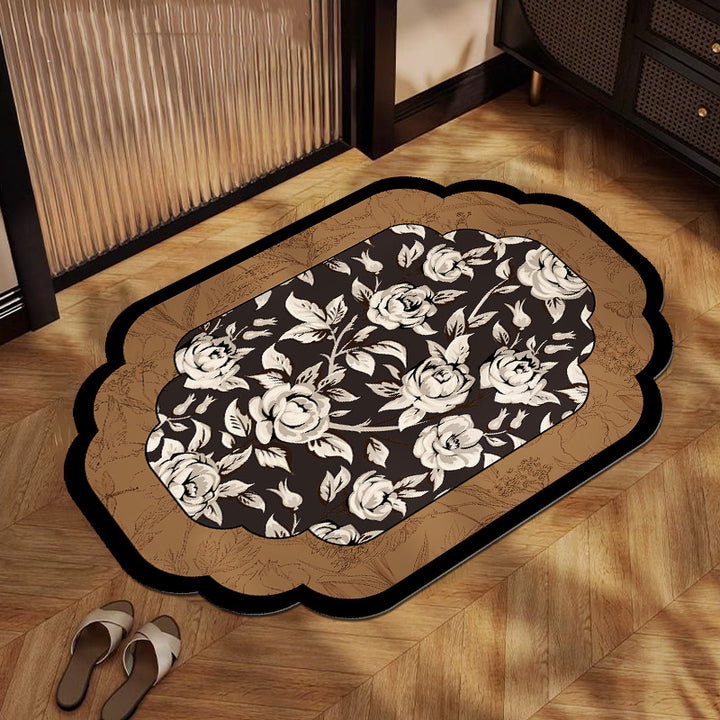 Floral Print Indoor Area Mat