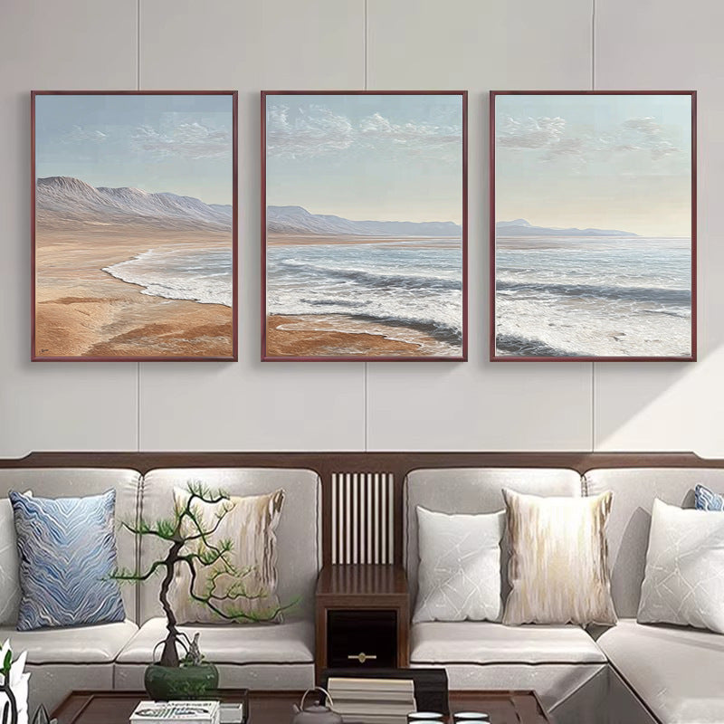 Coastal Seascape Art Triptych