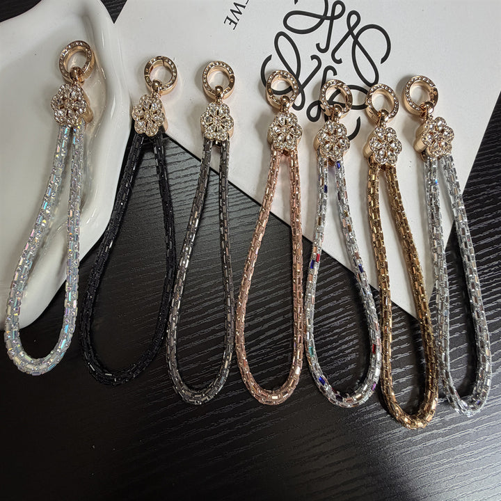 Elegant Crystal-Accented Keychain Holder Kalsten