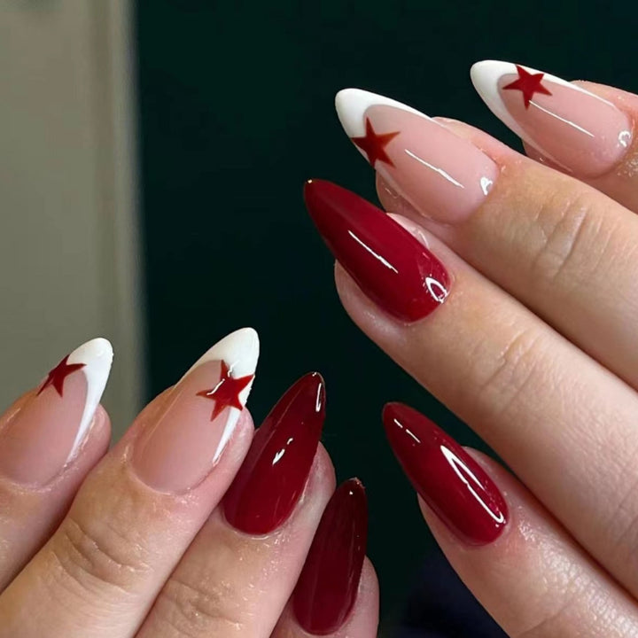 Artificial nails with star designs Kalsten