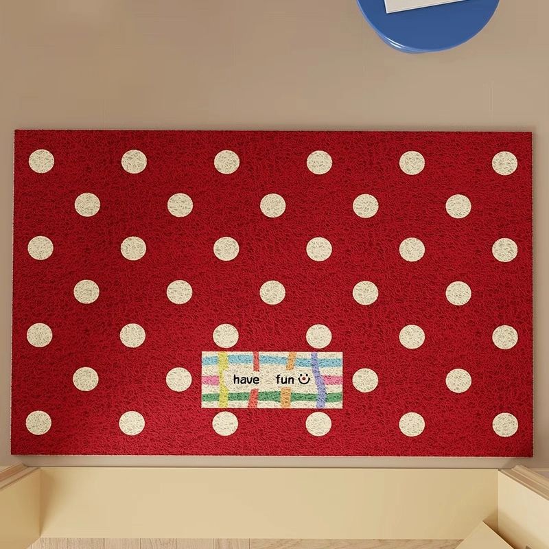 Colorful Polka Dot Doormat Kalsten