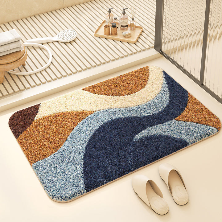 Colorful Geometric Design Bath Mat Kalsten