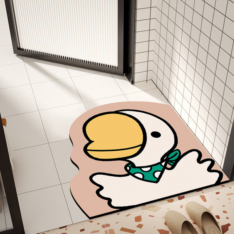 Cute Animal-Themed Bathroom Mat