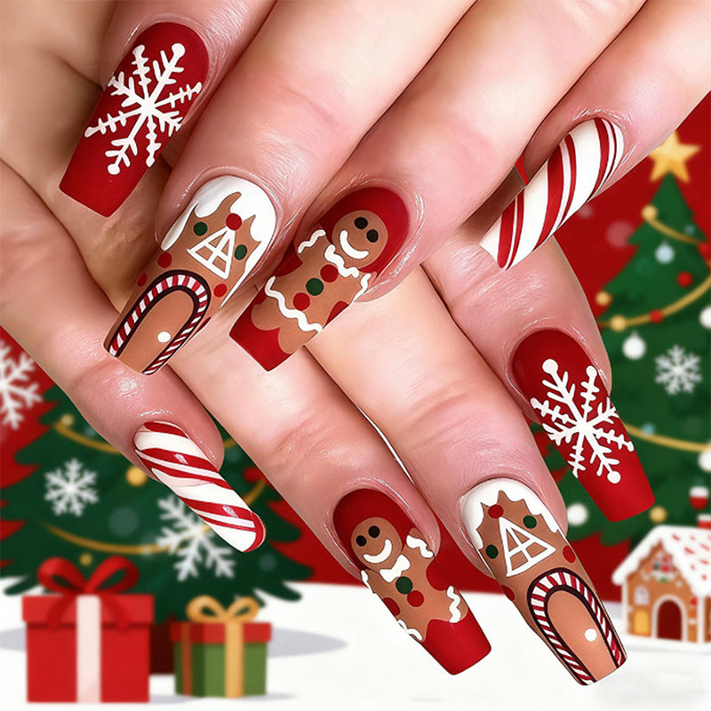 Creative nail art set with festive Christmas design Kalsten