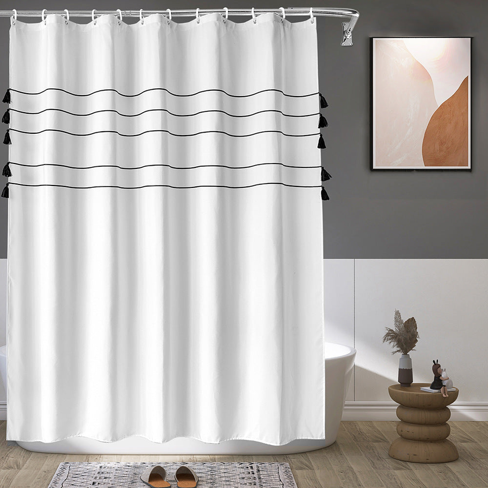 Elegant Minimalist Shower Curtain Kalsten