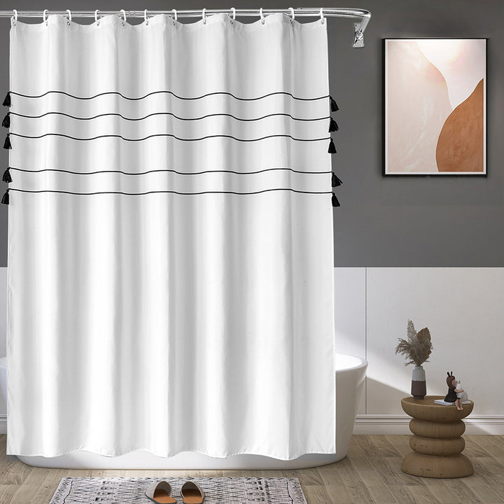 Elegant Minimalist Shower Curtain Kalsten