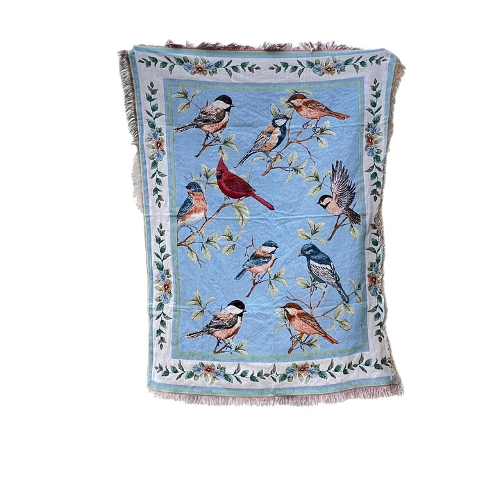 Elegant Embroidered Throw Blanket