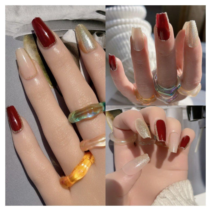 Elegant Press-On Nail Art Showcase Kalsten