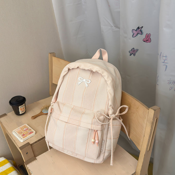 Cute Decorative Bow-Embellished Backpack Kalsten