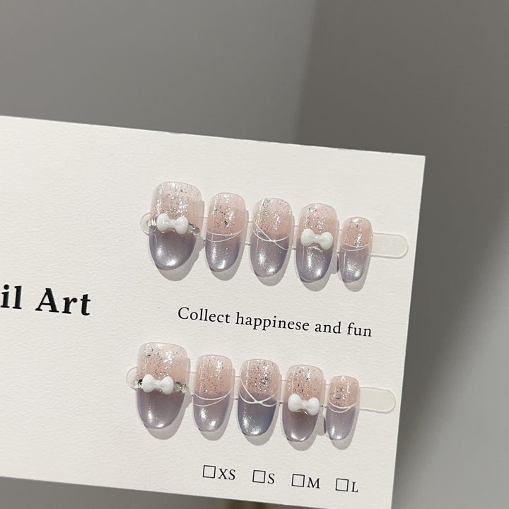 Stylish Press-On Nail Design Set