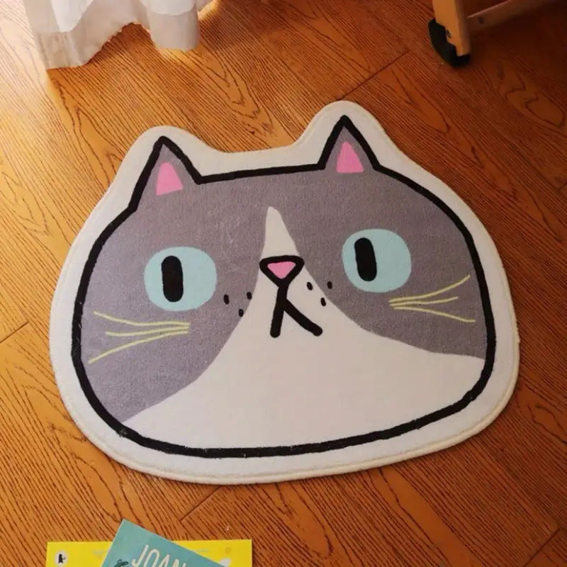 Cat-shaped Decorative Floor Mat