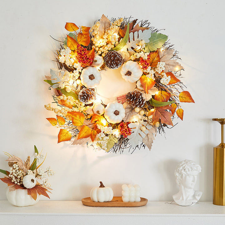 Autumn-Inspired Floral Wreath