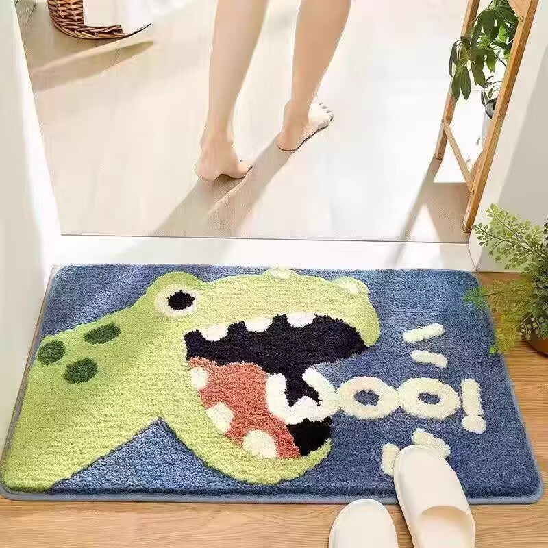 Cute Cartoon Bunny-Themed Bath Mat Kalsten