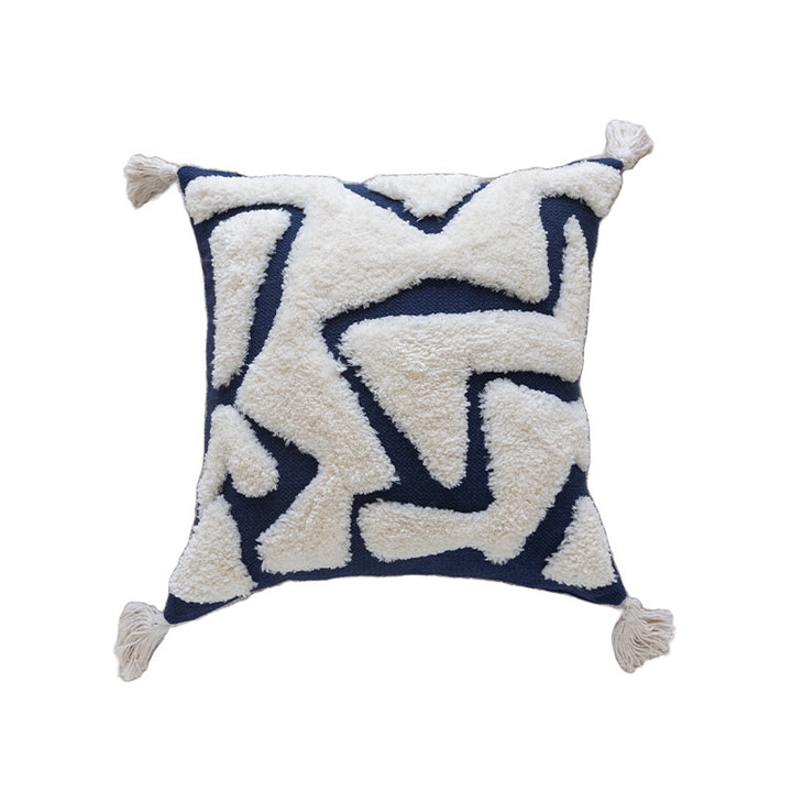 Textured Geometric Throw Pillow