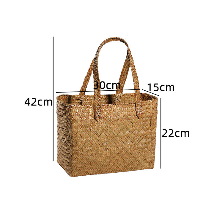 Unisex Braided Basket with Sturdy Handles Kalsten