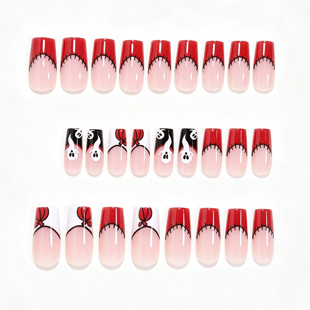 Creative Halloween-Themed Press-On Nail Art Kalsten