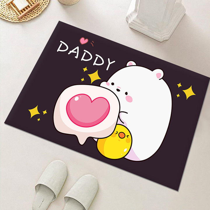Cute Cat-Themed Indoor Area Mat