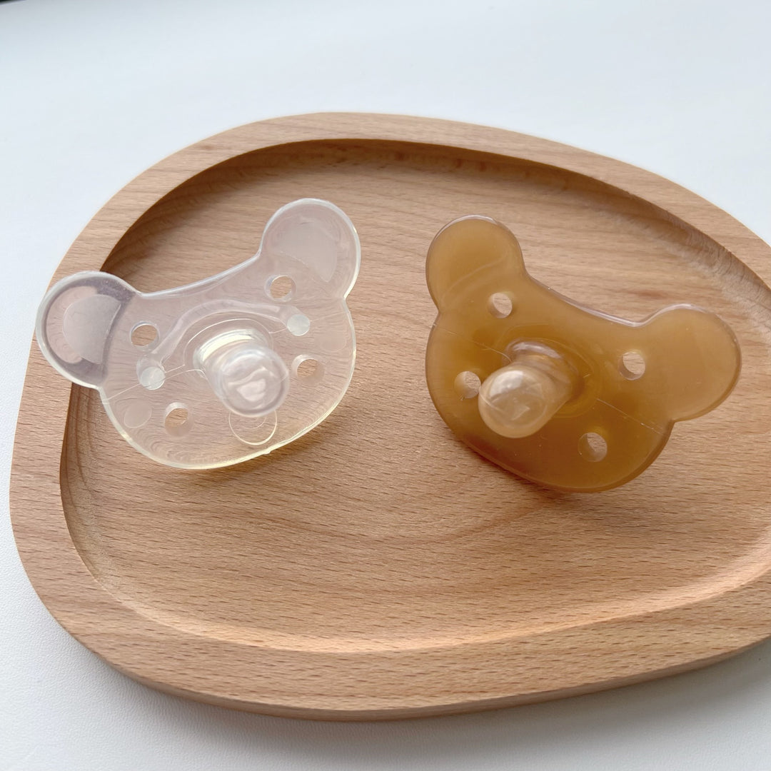 Orthodontic Clear Silicone Bear-Shaped Baby Pacifier