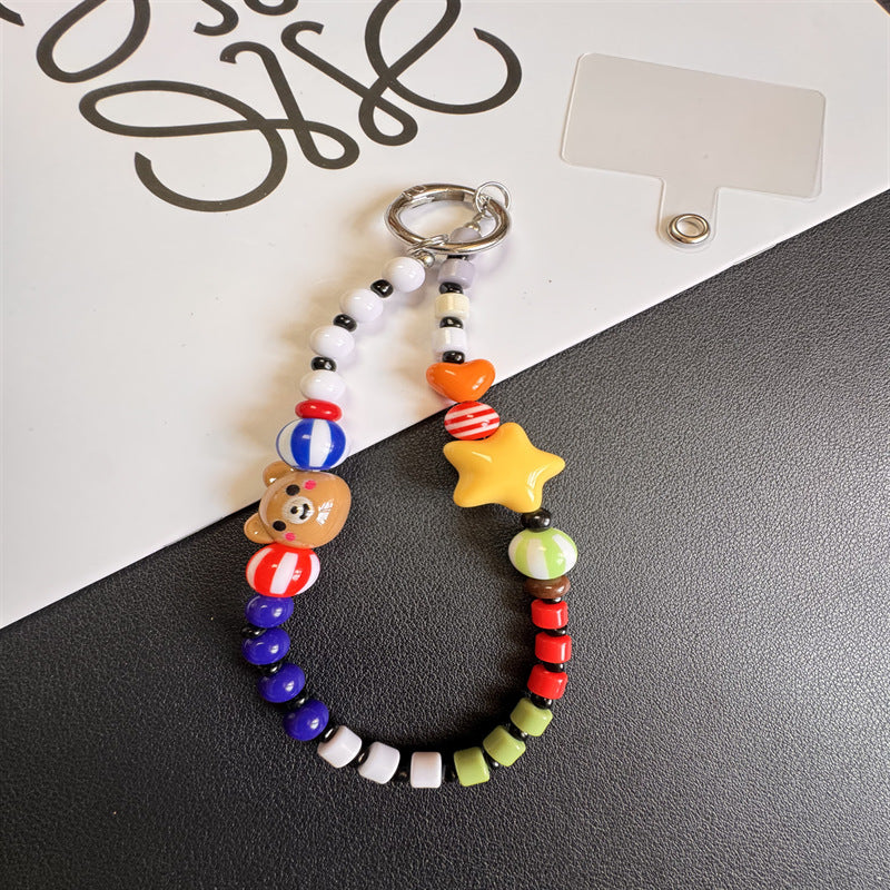 Playful Beaded Charm Keychain Kalsten 1790135076