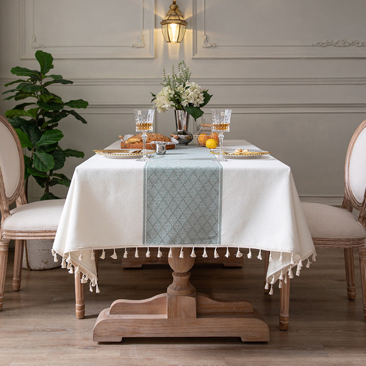 Elegant Geometric Tablecloth