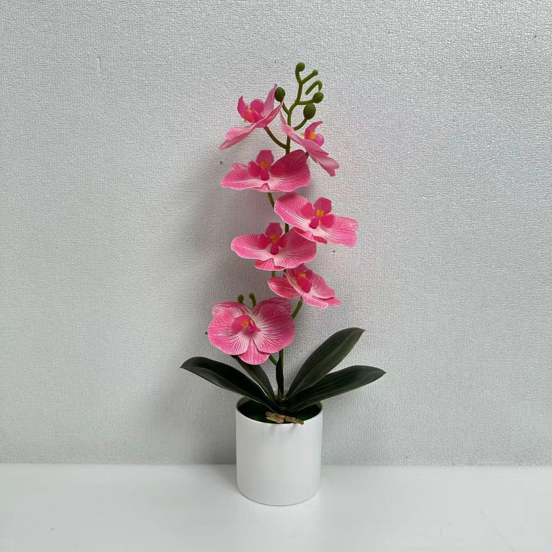 Lifelike Decorative Orchid Plant for Indoor Display