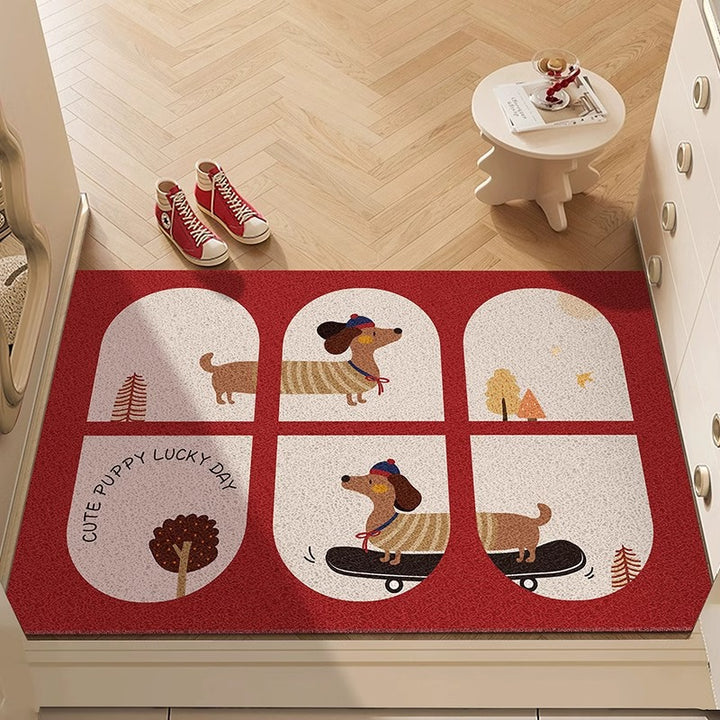 Fun Dog-Themed Indoor Welcome Mat