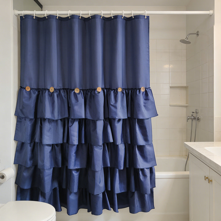 Ruffled Shower Curtain Kalsten