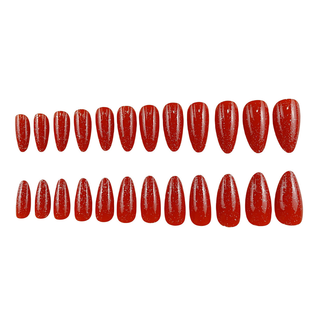 Glittering Stiletto Nail Extensions Kalsten