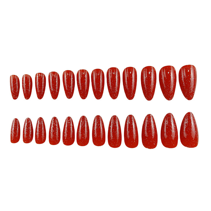 Glittering Stiletto Nail Extensions Kalsten