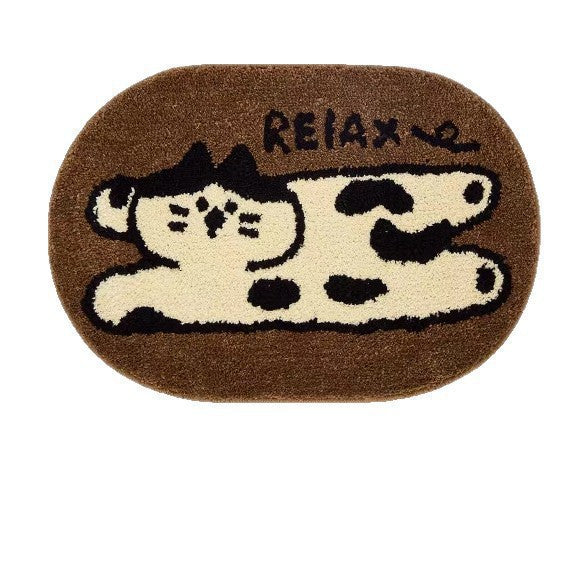 Cartoon Dog-Themed Bath Mat
