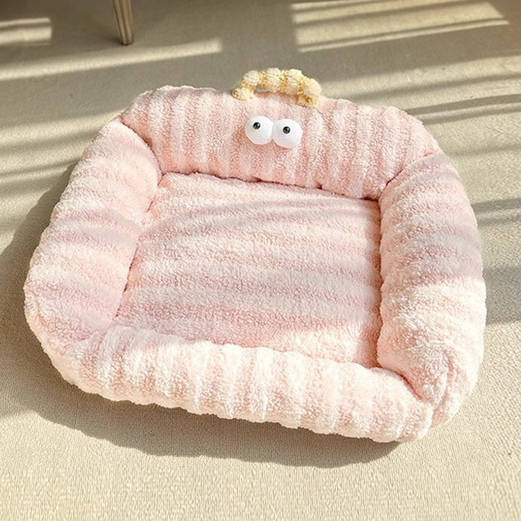 Cozy Striped  Cushion Bed  Dog Bed
