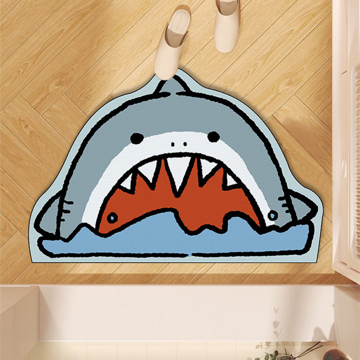Cute Penguin-Themed Floor Mat