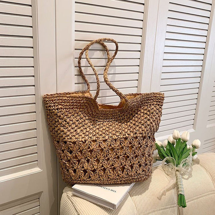Vintage-Made Rattan Tote Bag Kalsten