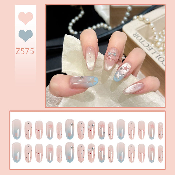 Creative nail art set with sparkling star and animal designs Kalsten