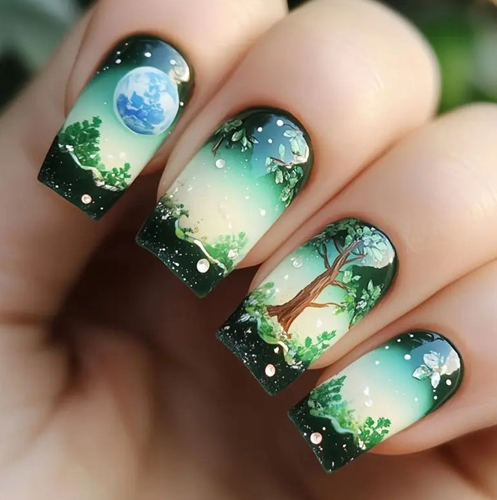 Nature-Inspired Nail Art Kalsten