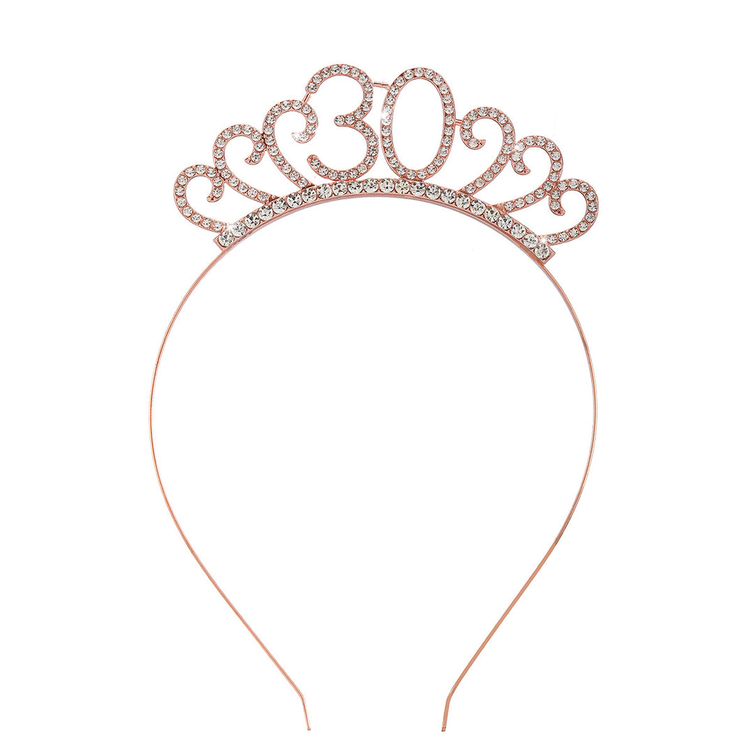 Ladies Crystal Tiara with Custom Designed Number Motif Kalsten