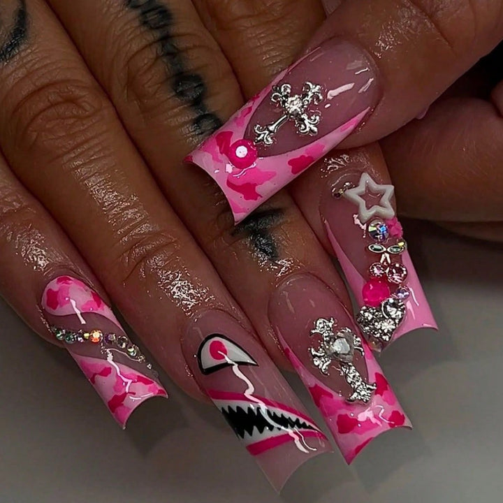 Trendy Artistic Press-On Nail Enhancements Kalsten