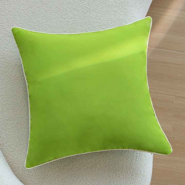 Square soft-touch cushion cover with contrasting piping and concealed zipper Kalsten