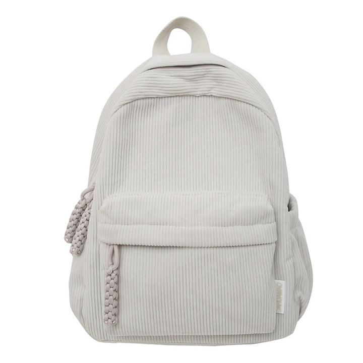 Corduroy Textured Mini School Backpack Kalsten