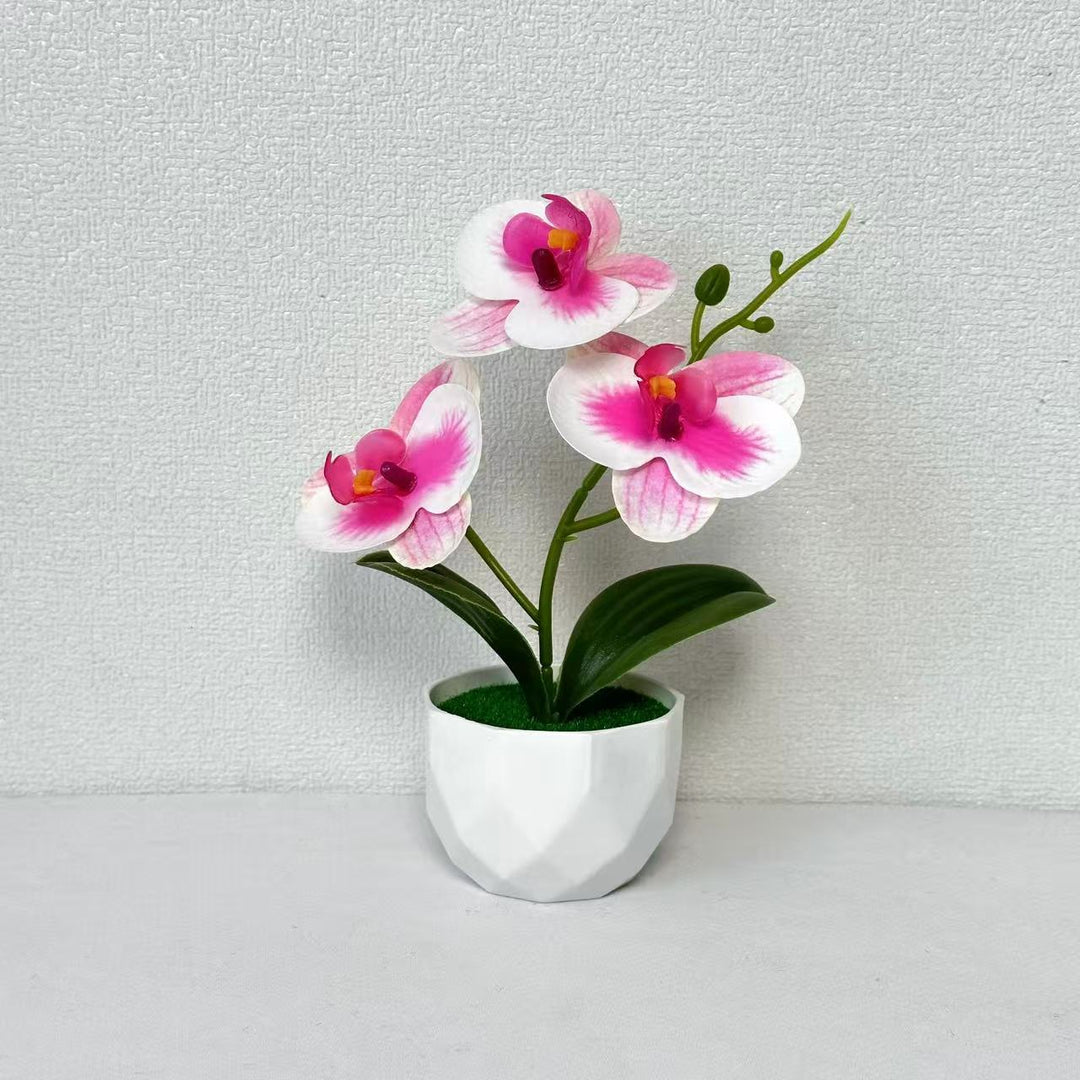 Artificial Orchid Arrangement for Indoor Decorative Home Display