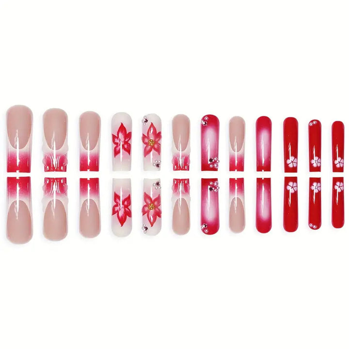 Artistic Gel Floral Nail Art Kalsten
