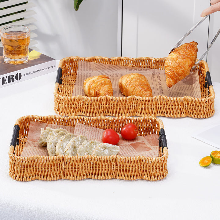 Woven Decorative Serving Tray Kalsten