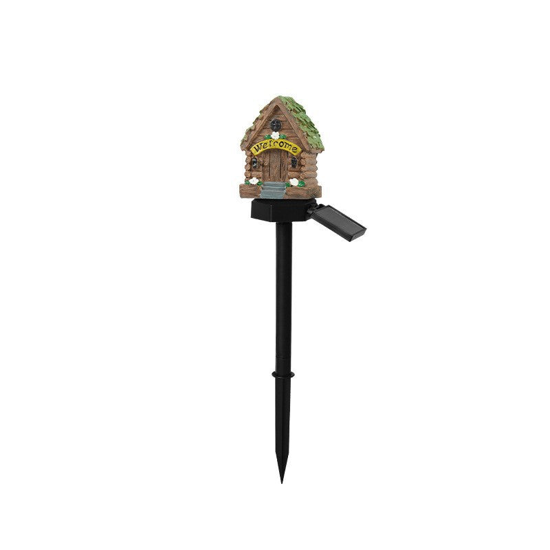 Solar Mushroom House Garden Stake Light With Rechargeable Battery Kalsten